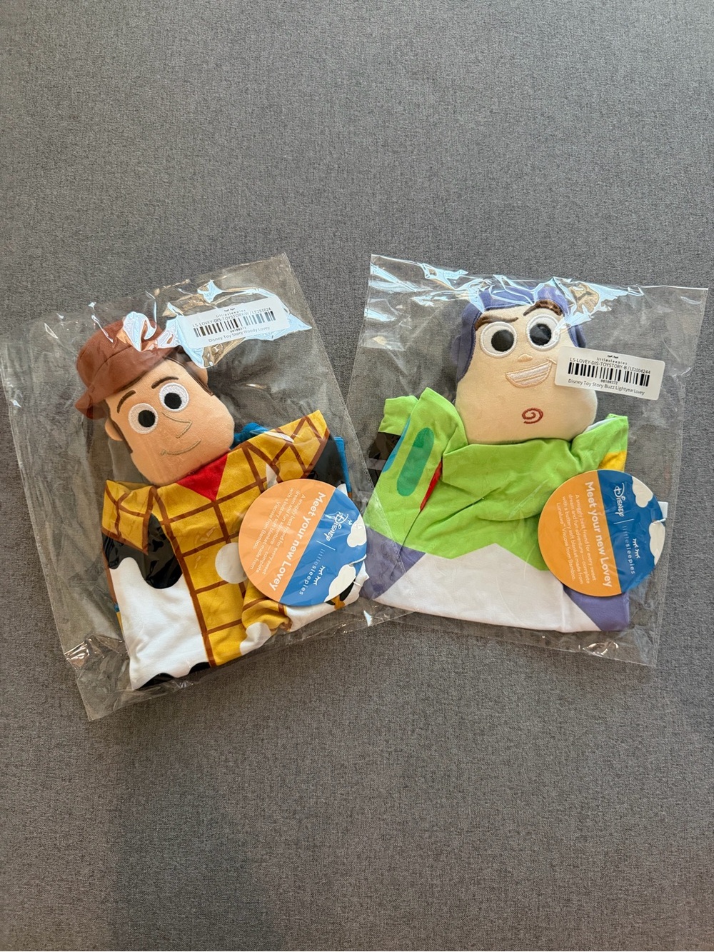 Little Sleepies Toy Story Woody & Buzz Lovey Bundle
